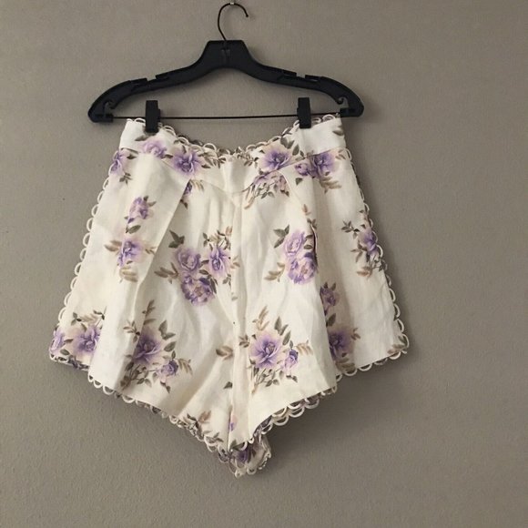 Zimmermann Rosa Tuck Shorts